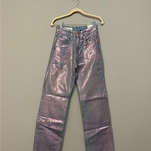 Shiny Metallic Pants